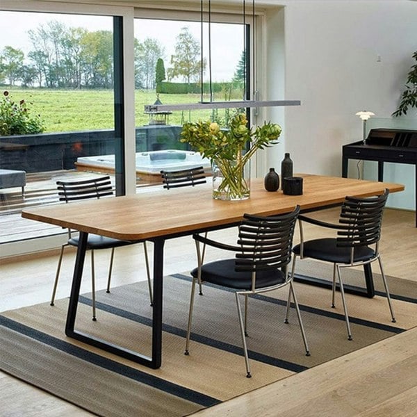 2 Pcs Industrial Metallic Table Legs for Home DIY Living and Home L60*W7*H72