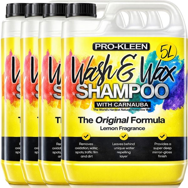 ProKleen Pro-Kleen 15 Litres Carnauba Wash and Wax Shampoo (Yellow - Lemon Fragrance)