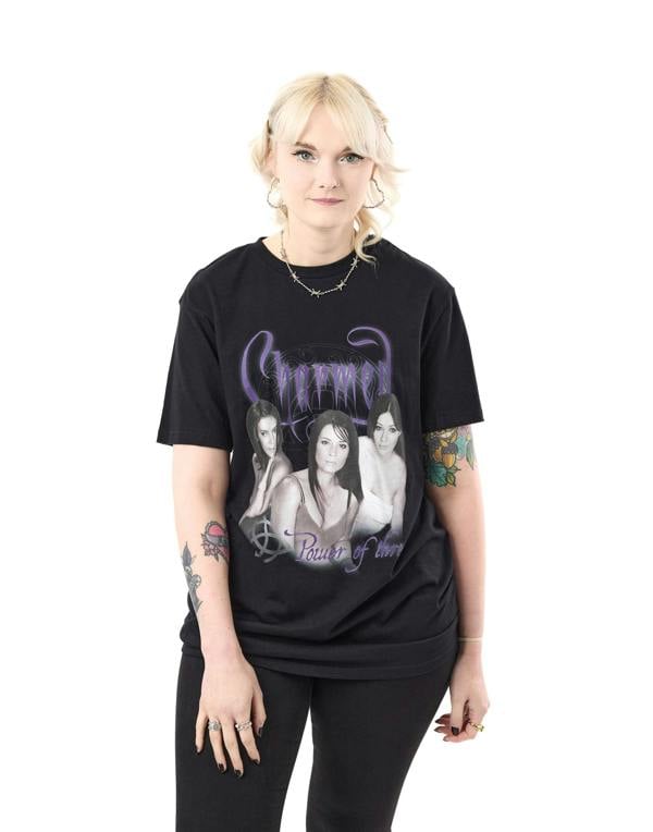 Charmed Unisex Black Power Of 3 Short Sleeved T-Shirt