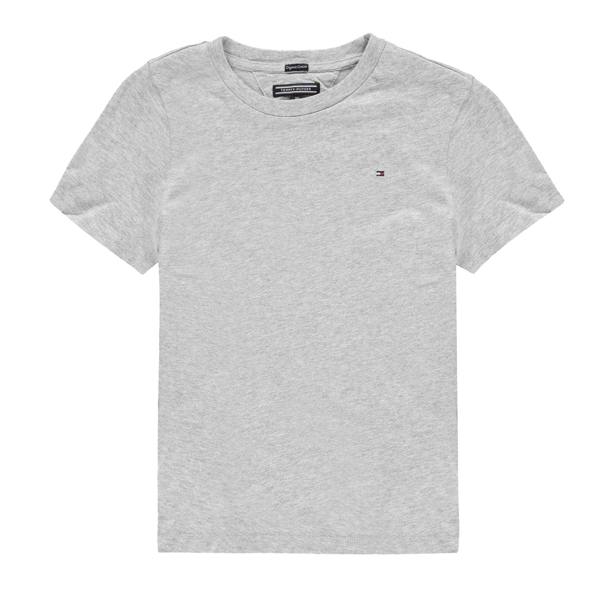 Tommy Hilfiger Childrens/Kids Original Embroidered Logo T-Shirt - Grey - 