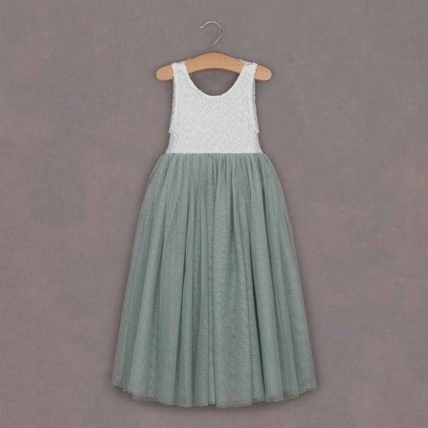 pretty pistachio coloured tulle dress