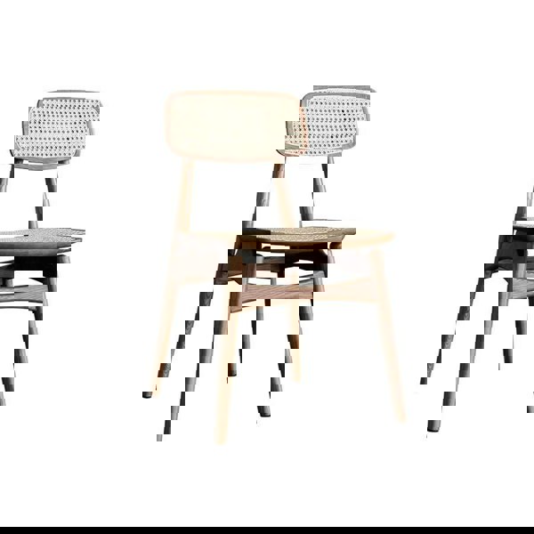 Hans Style Rattan Dining Chair, Light Oak & Walnut For Display-Weilai Concept-Weilai Concept