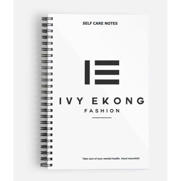 IvyEkongFashion JOURNAL BOOK ONE SIZE / WHITE IEF Self Care Note Book