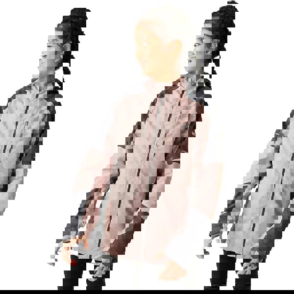 Regatta Childrens/Kids Calderdale II Waterproof Jacket - Dusky Rose/Seal Grey