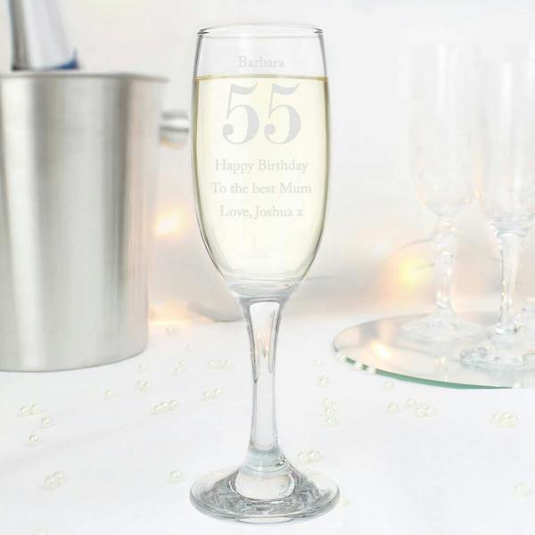 Personalised Birthday Big Age Flute - close-up detail