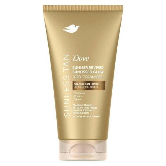 Dove Summer Revived Tanning Lotion for Light to Medium Sunkissed Glow, 75ml