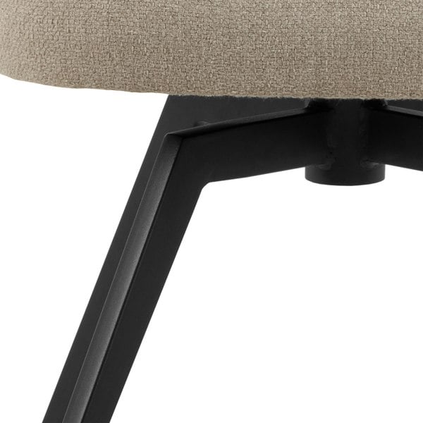 Furniture To Go Darlene Dining Chair with Armrest and Swivel Function in Beige