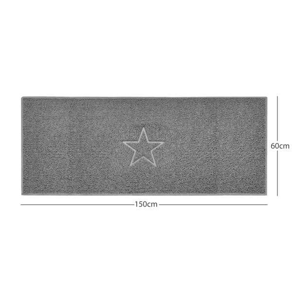 nicoman grey spaghetti indoor mat, multi colour options, free delivery, uk made