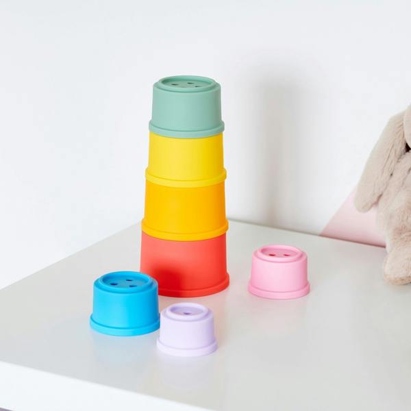 tickit SiliSoft® Round Stacking Cups (Rainbow)