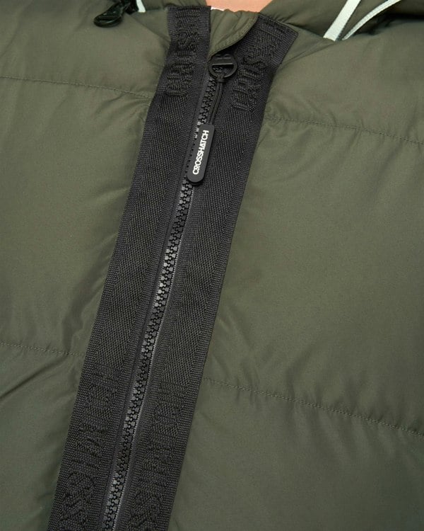 Crosshatch Sandbox Hooded Gilet Olive
