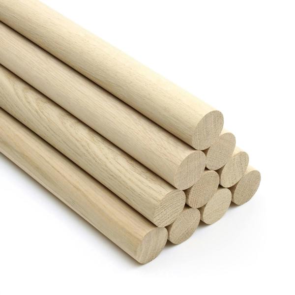 350mm Long  Premium Quality European Oak Dowel