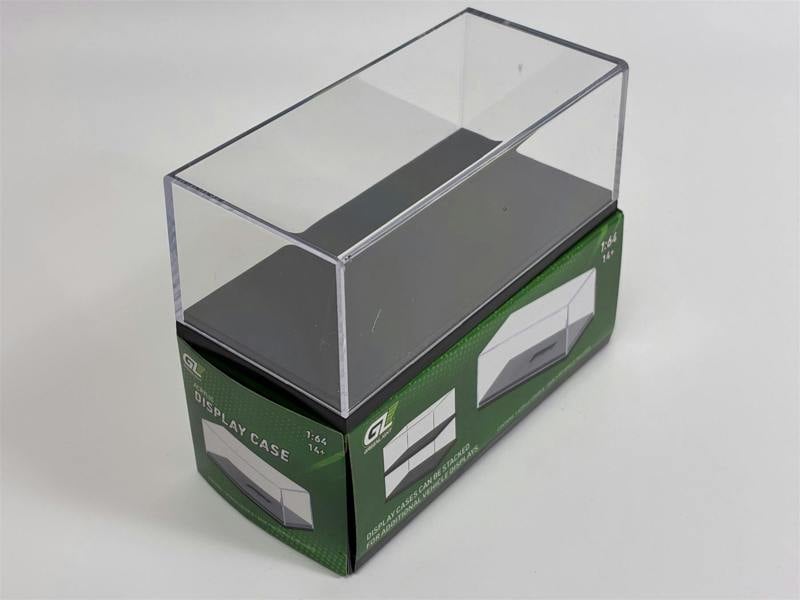 a display case on a white background