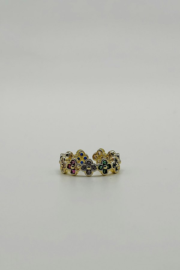 SVNX Diamante Clover Ring