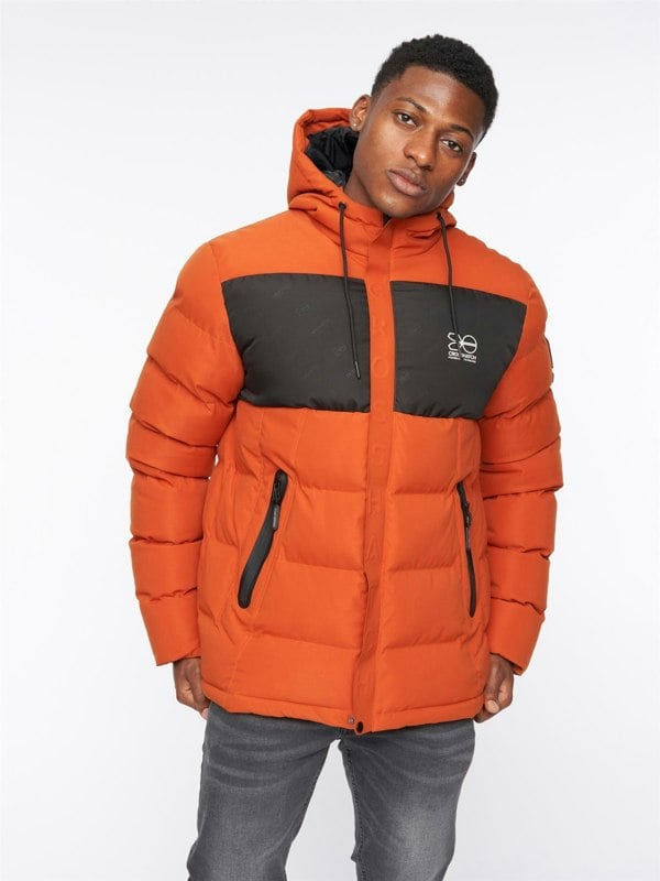 Crosshatch Tenthley Embossed Jacket Burnt Orange