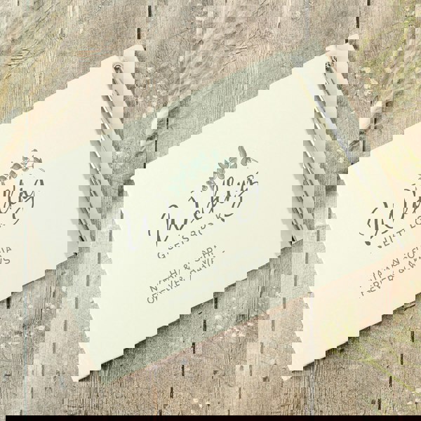 Personalised Memento Company Personalised Botanical Wedding Guest Book & Pen