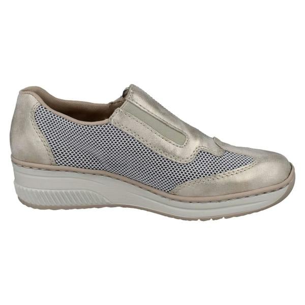 Rieker Ladies Rieker Wedge Sole Casual Shoes 48760