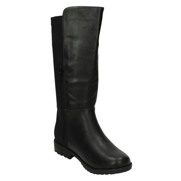 Spot On Girls Spot On Mid Heel Calf Boots H5083