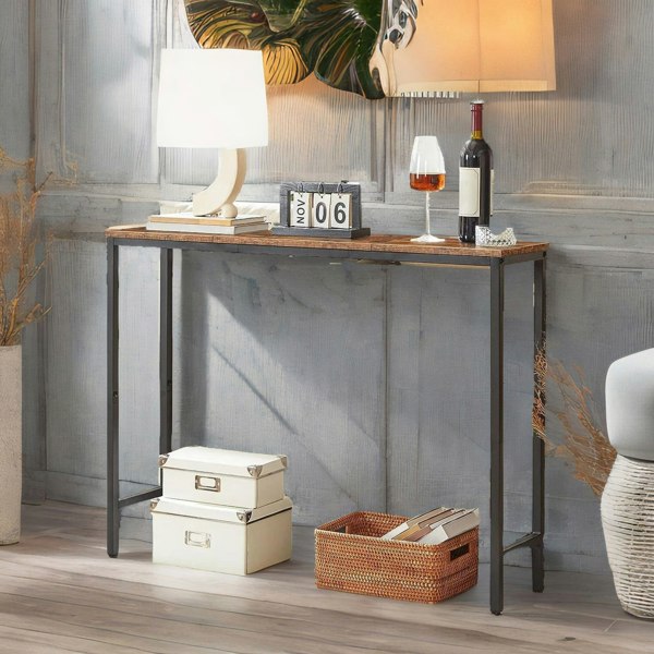 Rafaelo Mobilia Industrial Rustic 100CM Wide Console Table