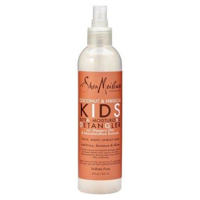 Shea Moisture’s Coconut Hibiscus Kids Extra Moisturising Detangler protects and moisturises hair from roots to ends. Its natural ingredients make it completely safe for use by children of all age groups.