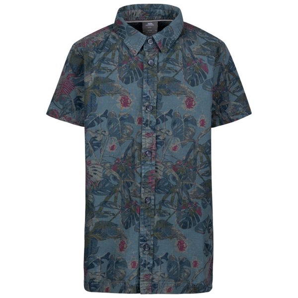 Trespass Boys Bizarr Casual Shirt - Navy Print