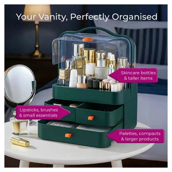 Dragodirect Acrylic Makeup Organizer Cosmetic Storage Box for Brushes Accessories