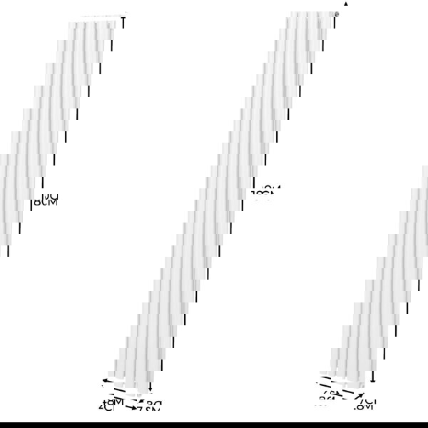 Monstershop Oval Column Radiator – 1800mm x 480mm – White
