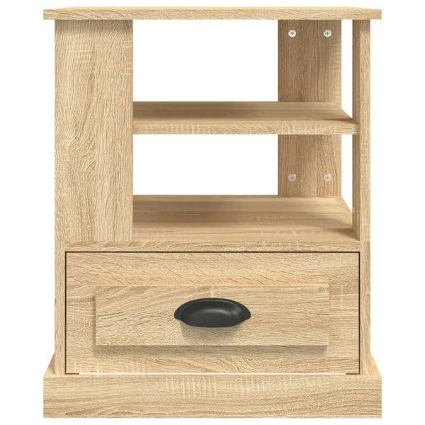Berkfield Side Table Sonoma Oak 50x50x60 cm Engineered Wood