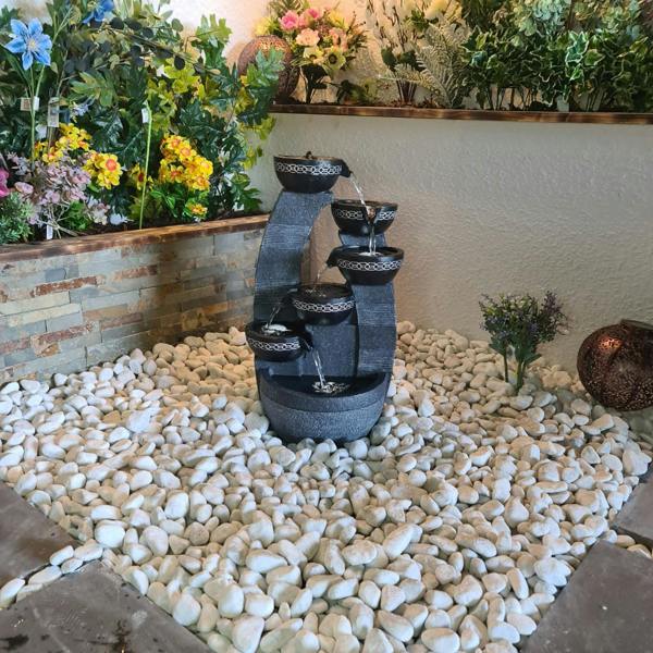 Tranquillity Water Features 5 Bowl Pour Contemporary Water Feature