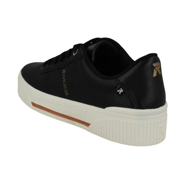 Rieker Ladies Revolution By Rieker Lace Up Platform Trainers W0702