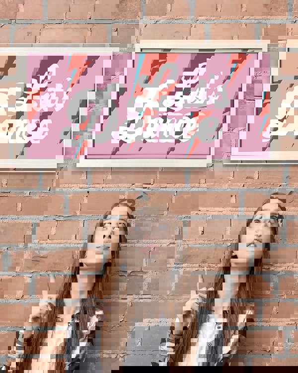 Wall Art Framed Print - Let's Dance Bowie-Inspired Retro Design