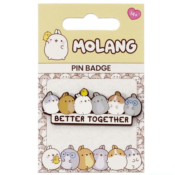 The Carat Shop Molang Better Together Pin Badge