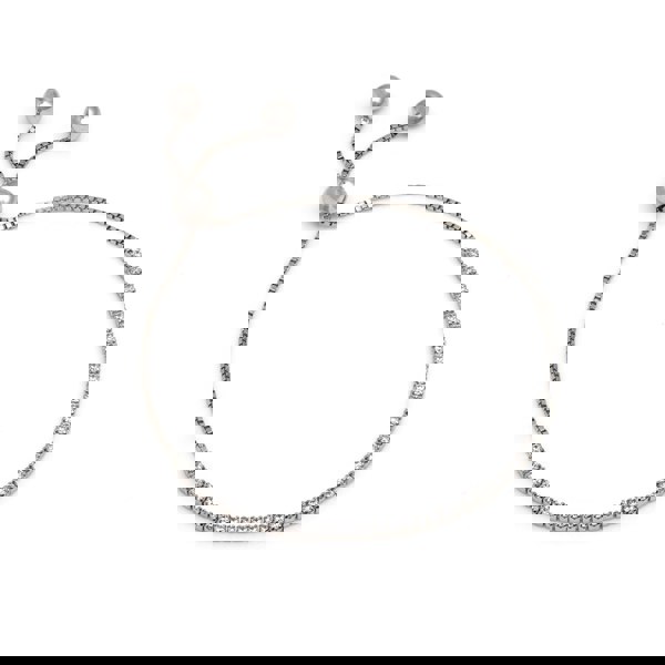 Say It With Adjustable Tennis Bracelet - Silver