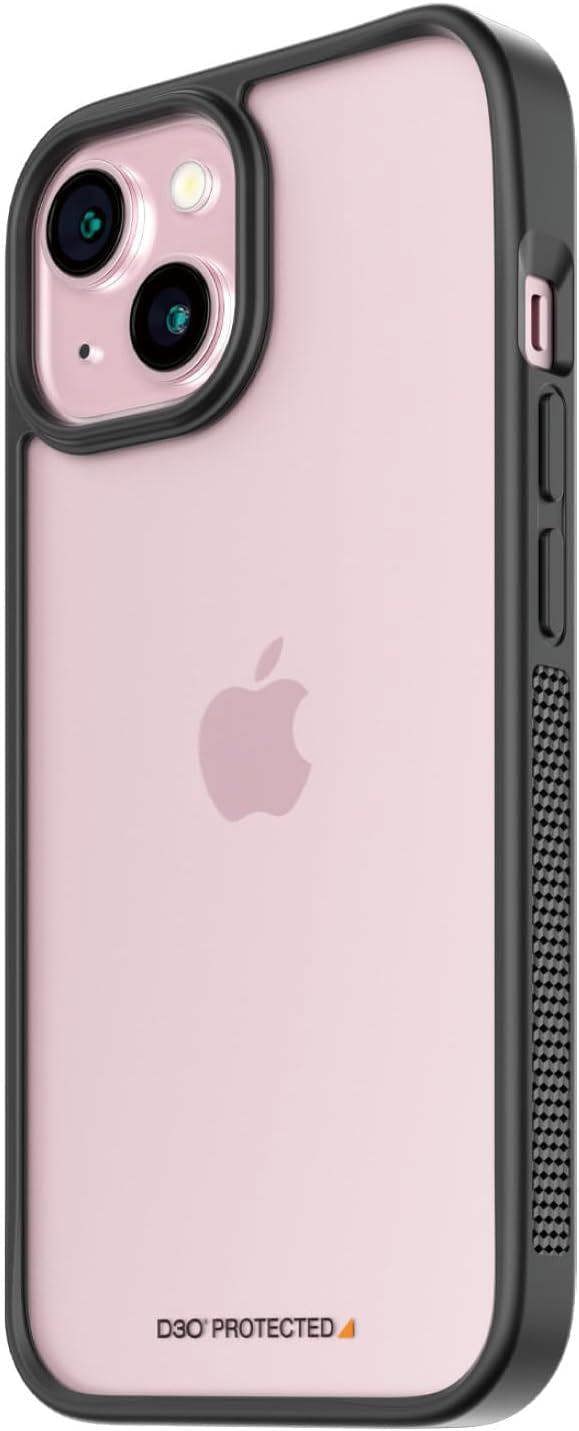 PanzerGlass Panzer Glass Military Grade Standard Clear Case for iPhone 15 6.1" Black Edition - 1176