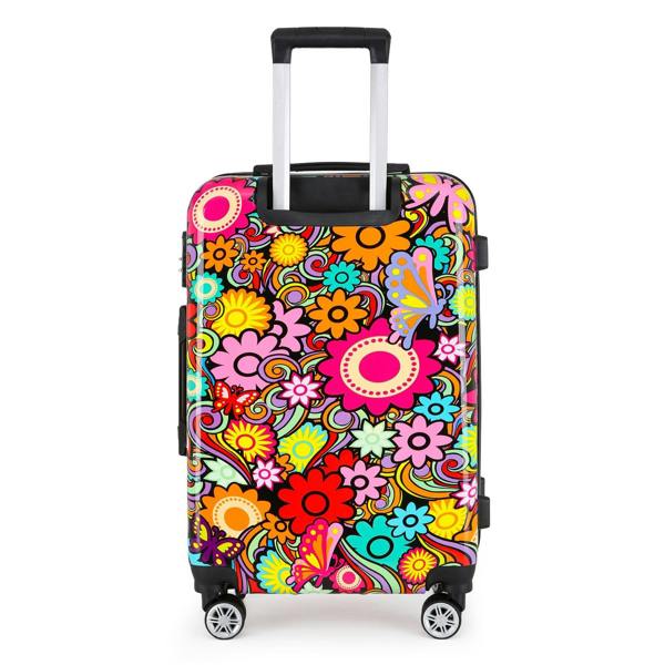 Infinity Luggage Hardside Shell Suitcase Set Printed Luggage Lightweight Cabin Travel Bag