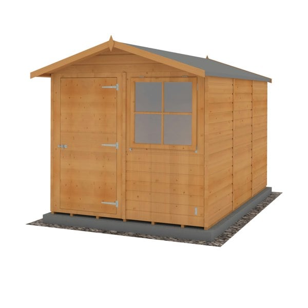 Shire Barraca 7x10 12mm interlock Clad wooden Shed - Best Shed