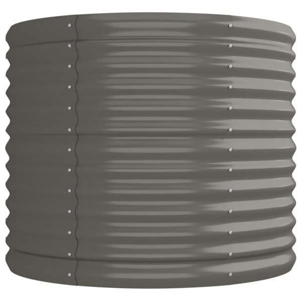 Berkfield Garden Raised Bed Powder-coated Steel 224x80x68 cm Grey