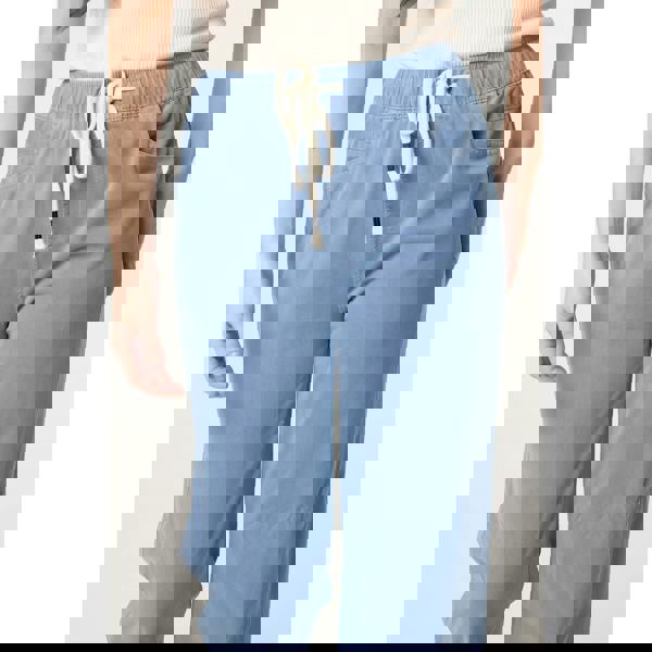 Blue Vanilla Elasticated Waist Trouser With Drawstring