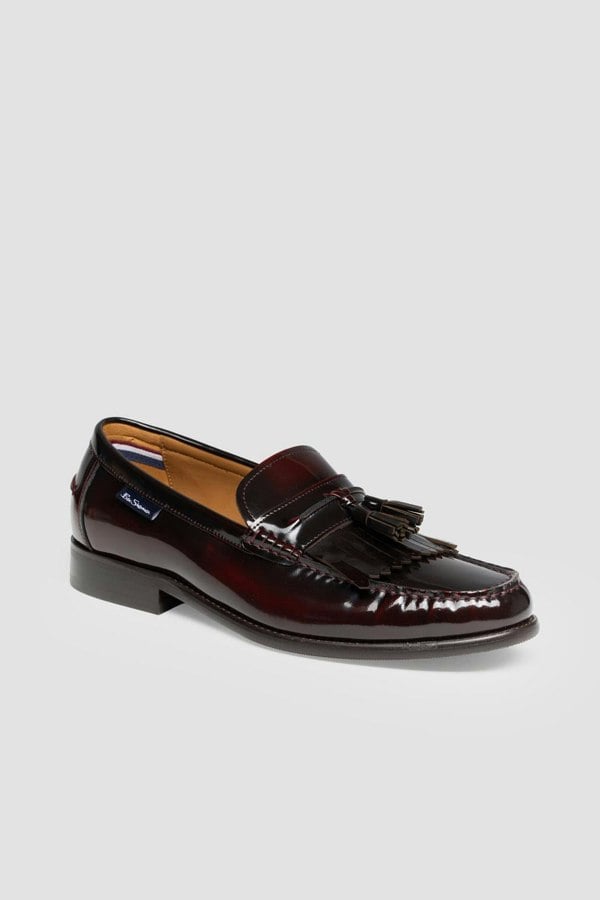 Ben Sherman Buster Leather Men's Burgundy Loafers