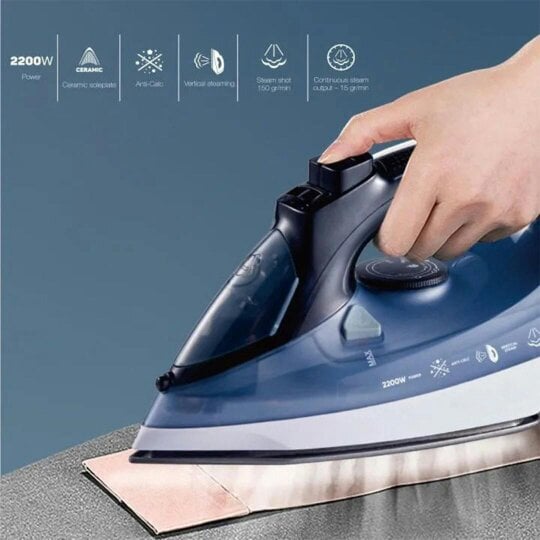 Havendro Electric Steam Iron Non-Stick Soleplate Dry/Steam Iron Adjustable Temp