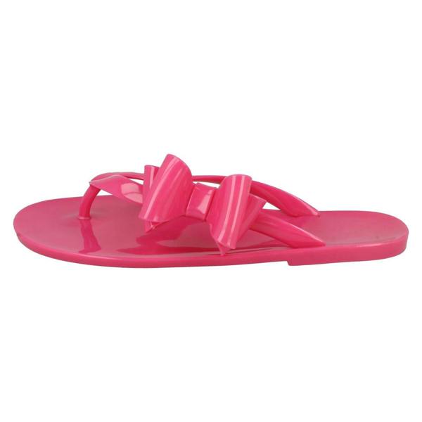 Spot On Ladies Spot On Flat Jelly Toe Post Sandal