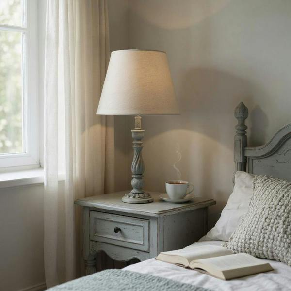 54CM LAMP AND SHADE