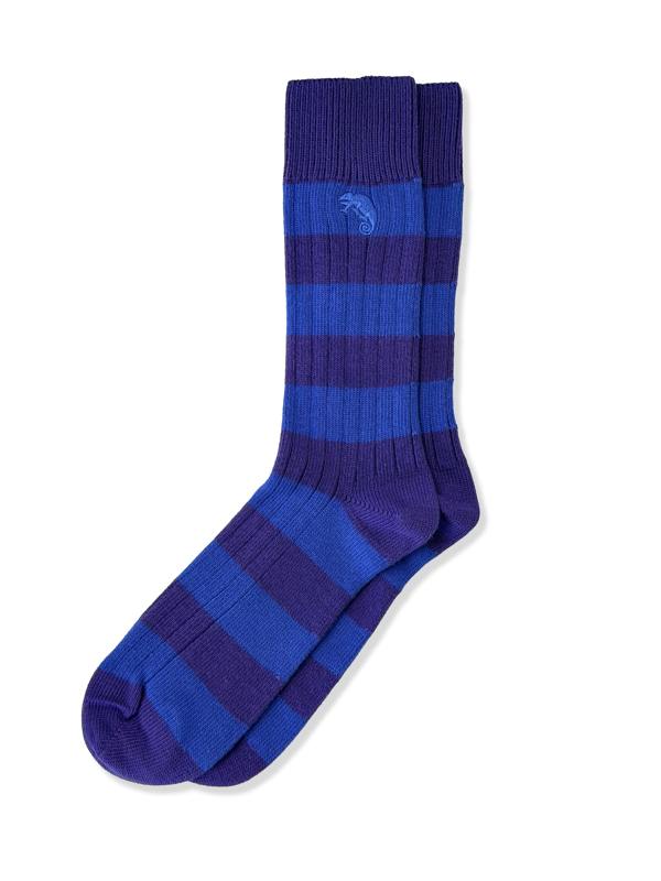 Jemsox Men's Premium Rugby Socks – Blue Multi Stripe | Jemsox