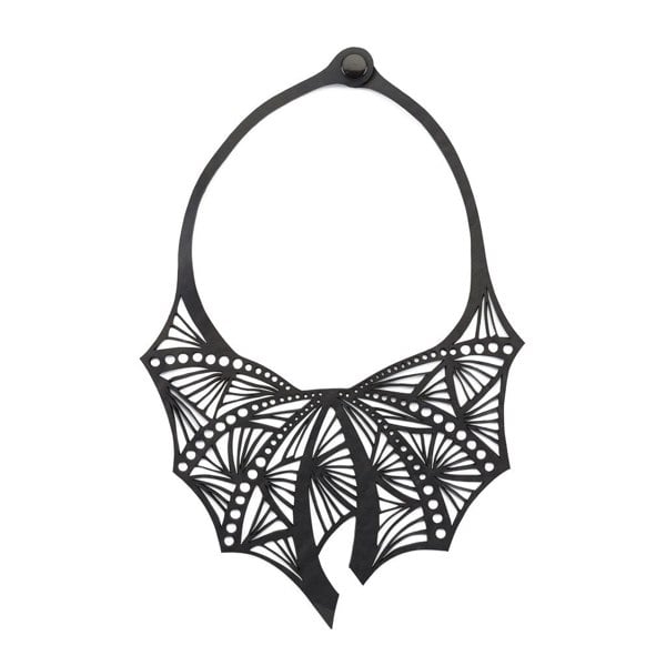 Tiara Statement Gothic Necklace by Paguro Upcycle