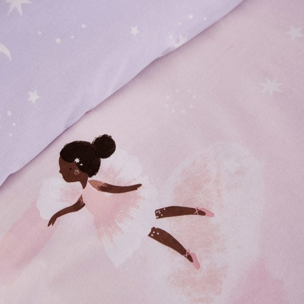 Catherine Lansfield Dancing Fairies Reversible Duvet Cover Set