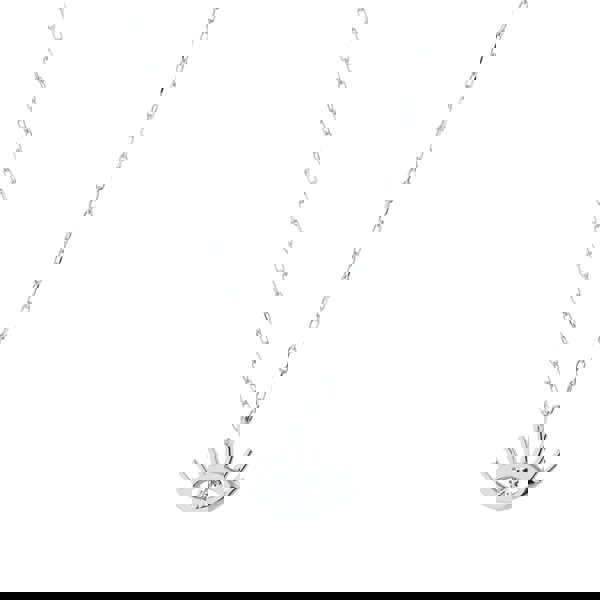 Spero London White Eye Evil Eye Sterling Silver Necklace
