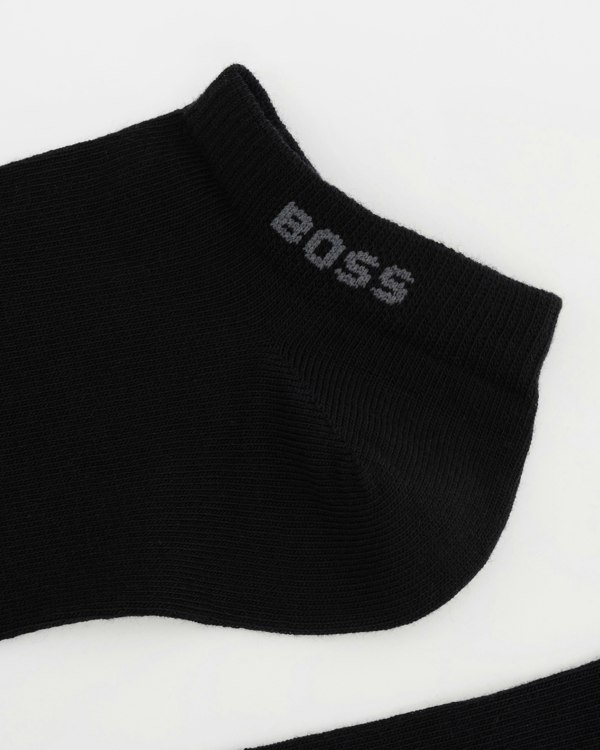 BOSS Orange 5-Pack Mens Cotton-Blend Ankle Socks close up