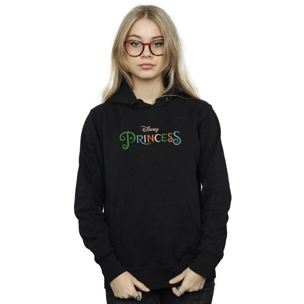 Disney Princess Womens/Ladies Colour Logo Hoodie - Black