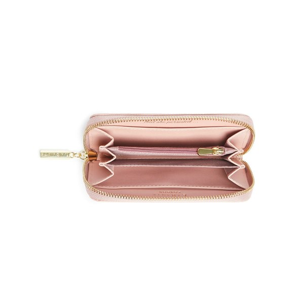 LaBante London Ellen Pink Vegan Zip Around Wallet