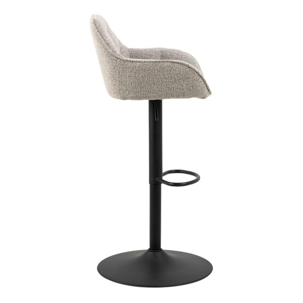 Wyld Haus Buttonfern Set of 2 Beige Diamond Upholstered Swivel Bar Stool
