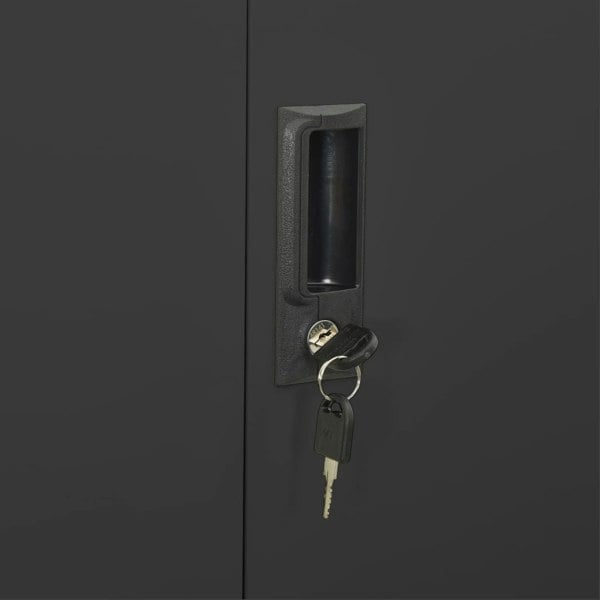 Berkfield Office Cabinet Anthracite 90x40x180 cm Steel